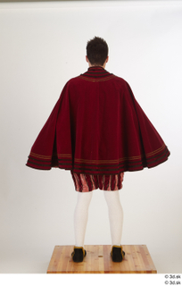  Photos Man in Historical Dress 27 a poses red cloak whole body 0013.jpg